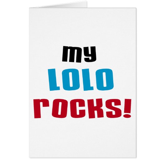 My Lolo Rocks T-shirts and Gifts (Front)