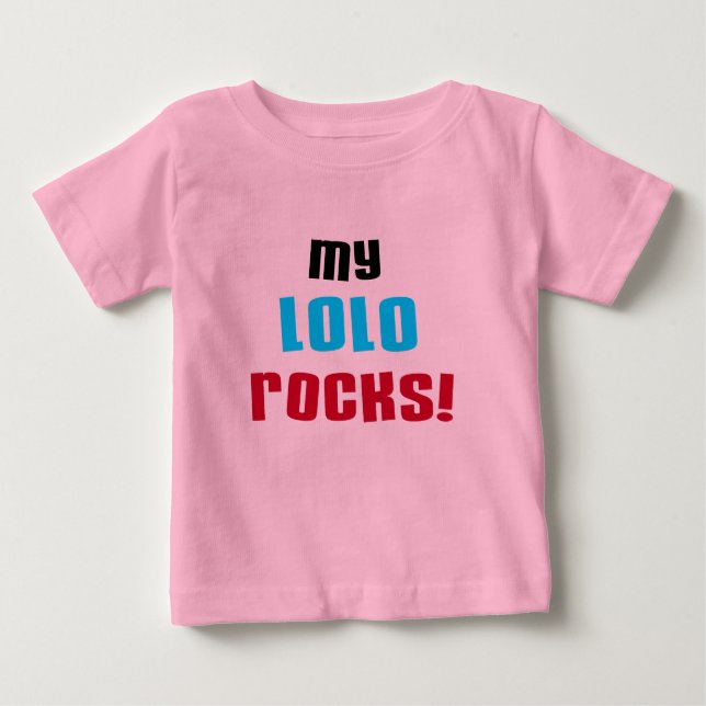 My Lolo Rocks T-shirts and Gifts (Front)