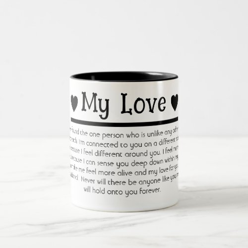 My Love Boyfriend Husband  Two_Tone Coffee Mug
