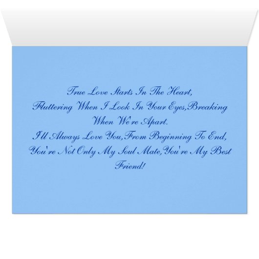 My Love... Card (Inside Horizontal (Bottom))