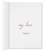 my love Card (Inside (Right))