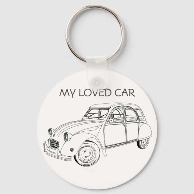 My Love: Citroën 2 CV Keychain (Front)