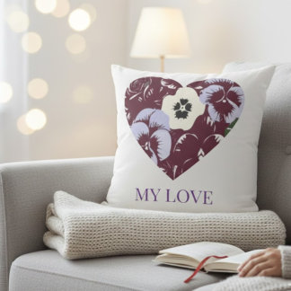My Love Edition Purple Heart Pillow