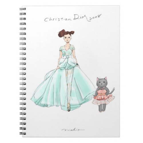 My love fashion Dior 2008 with Cat Notebook
