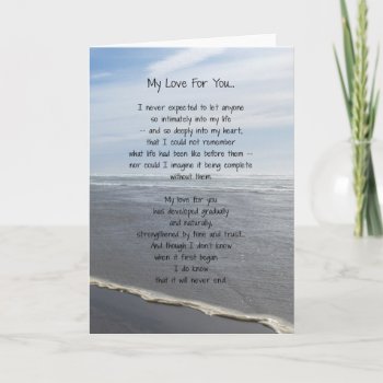 My Love For You... Card by inFinnite at Zazzle