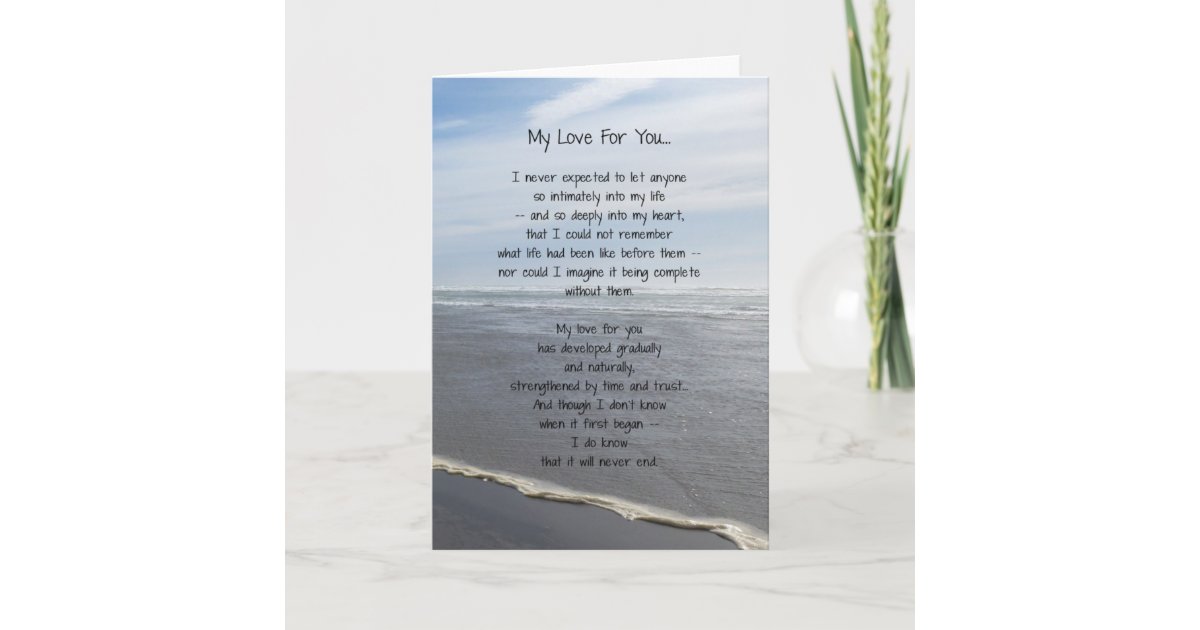 My Love For You... Card | Zazzle