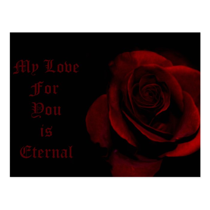 My Love For You Is Eternal Post Card