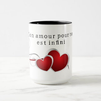 My love for you is infinite. mug
