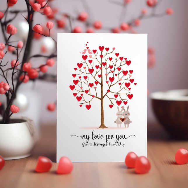 My Love Grows  - Heart Tree Valentine's Day Card (Creator Uploaded)