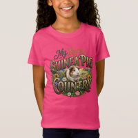 My Love Guinea Pig Loves Country T-Shirt