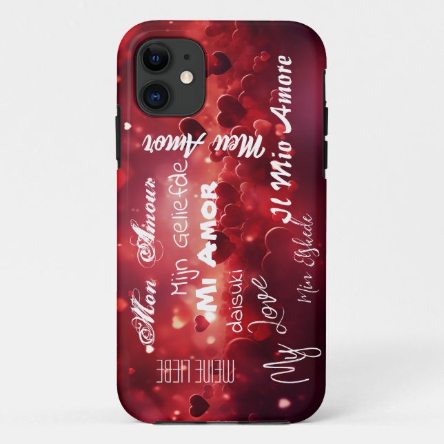 "My Love" in different languages Case-Mate iPhone Case (Back)