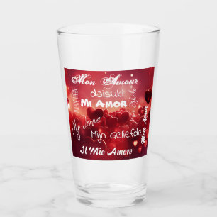 "My Love" in different languages Glass