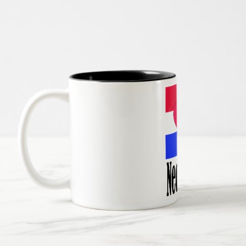My love in netherlands nederland country Flag T_ Two_Tone Coffee Mug