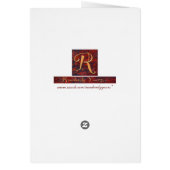 My Love is like a Red, Red, Rose Cards (Back)