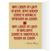 My Love is like a Red, Red, Rose Cards (Inside (Left))