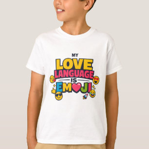 My Love Language Is Emoji Boys' T-Shirt