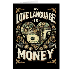 My Love Language is Money, Funny Hustle Success Cards
