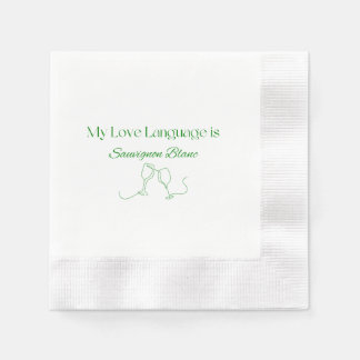 My Love Language Sauvignon Blanc Cocktail Napkins