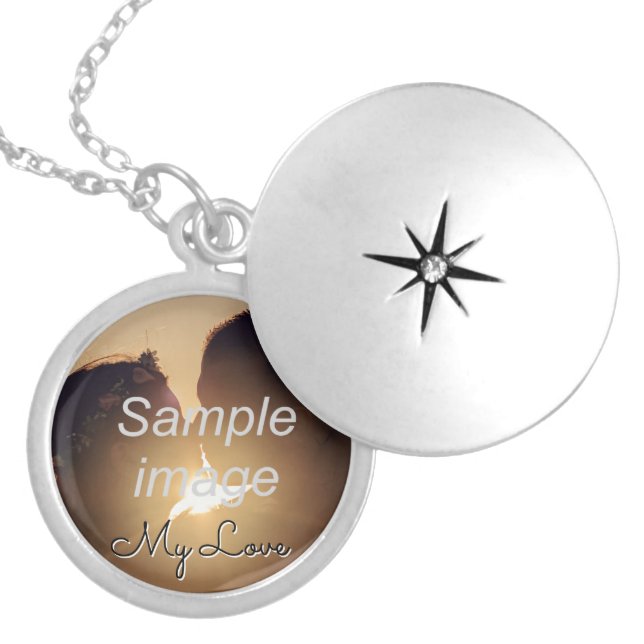 My Love Locket - Upload Your Photo Necklace (Front)