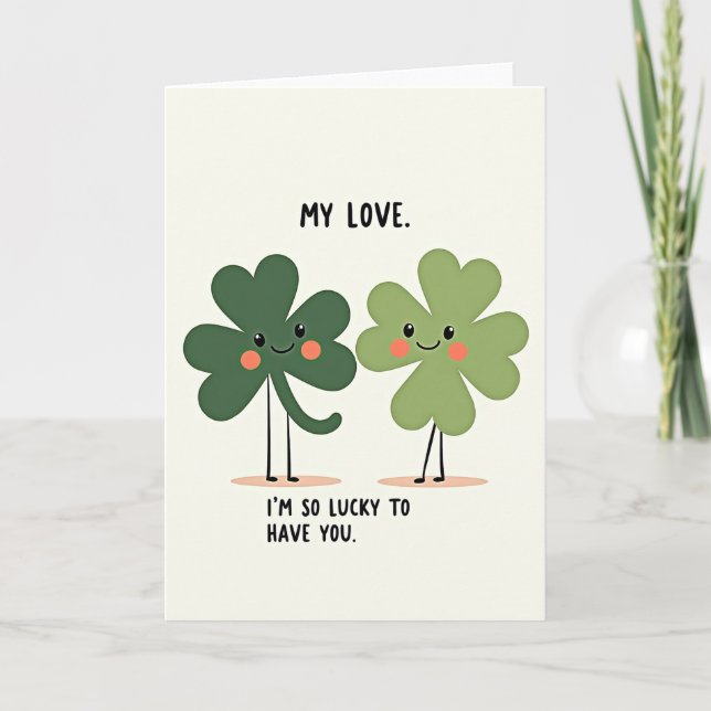 My Love Lucky You Card (Front)