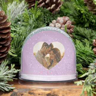 My love Minimal couple custom Snow Globes Snow Globe