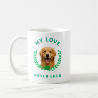 My love never ends coffee mug