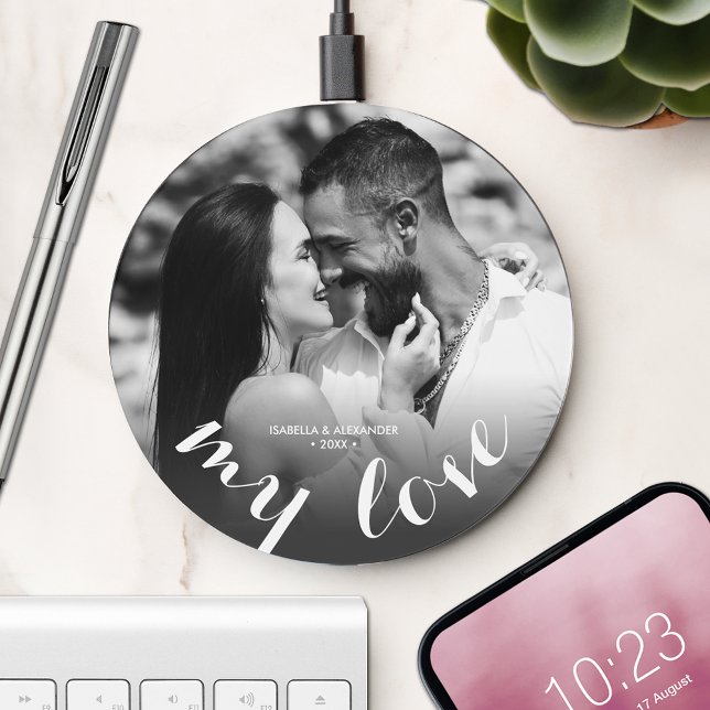 MY LOVE Personalized Photo Wireless Charger (Creator Uploaded)