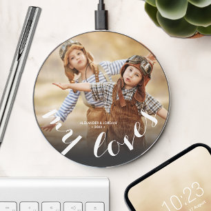 MY LOVE Personalized Photo Wireless Charger