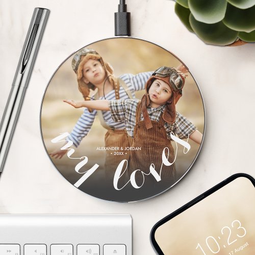 MY LOVE Personalized Photo Wireless Charger