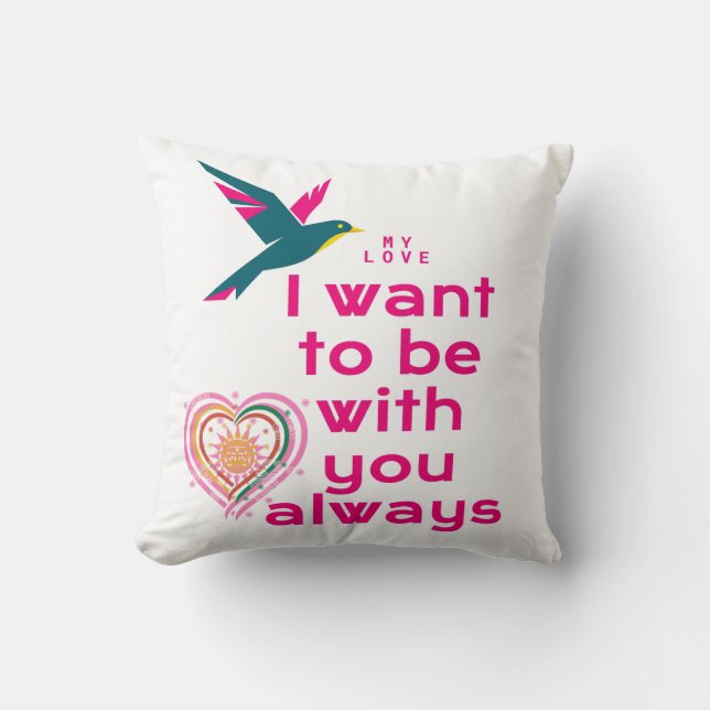 My love throw pillow (Front)