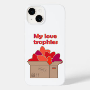 My love trophies in box full of Valentines hearts Case-Mate iPhone 14 Case