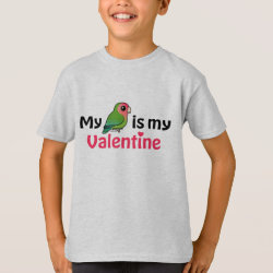 My Lovebird is My Valentine Kids' Hanes TAGLESS® T-Shirt