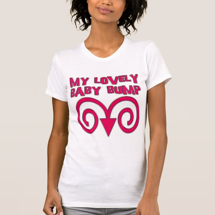 MY LOVELY BABY BUMP T SHIRT