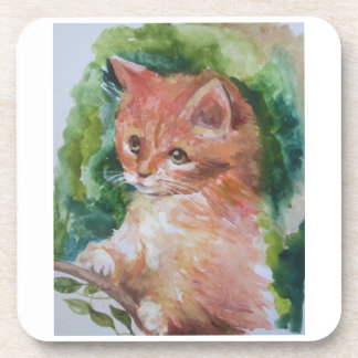 My lovely cat beverage coaster