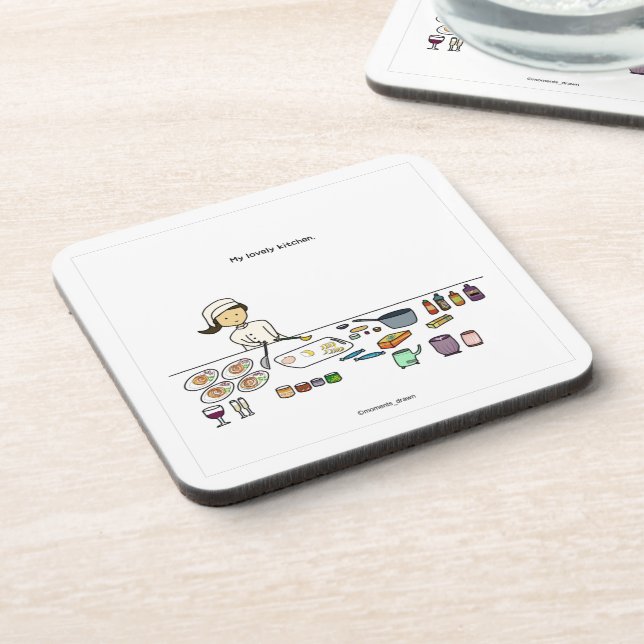 My Lovely Kitchen Coasters (Left Side)