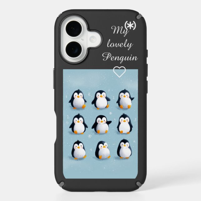 My Lovely Penguin – Cute Romantic Gift Descripti Speck iPhone Case (Front)
