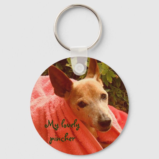 My lovely pincher keychain (Front)