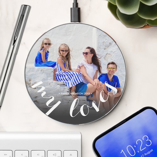 MY LOVES Personalized Photo Wireless Charger