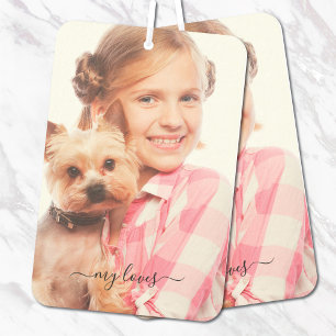 My Loves Photo Script  Air Freshener