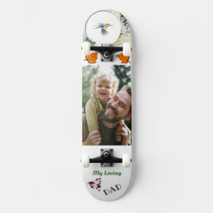 My Loving Dad Personalized Family Photo Artistic . Skateboard