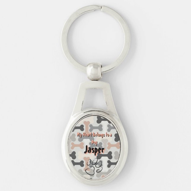 My Loyal Companion: Personalized Dog Name  Keychain (Front)