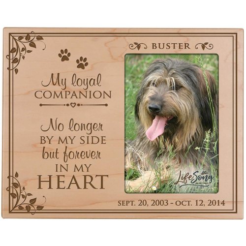 My Loyal Companion Pets Maple Picture Frame
