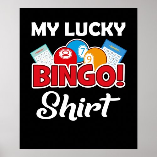 My Lucky Bingo _ Funny Bingo Player Poster