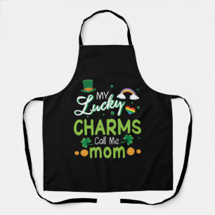 My Lucky Charms Call Me Mom Happy Saint Patrick Apron