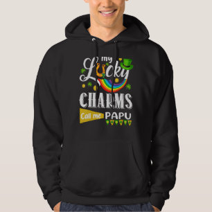 My Lucky Charms Call Me Papu St Patricks Day Shamr Hoodie