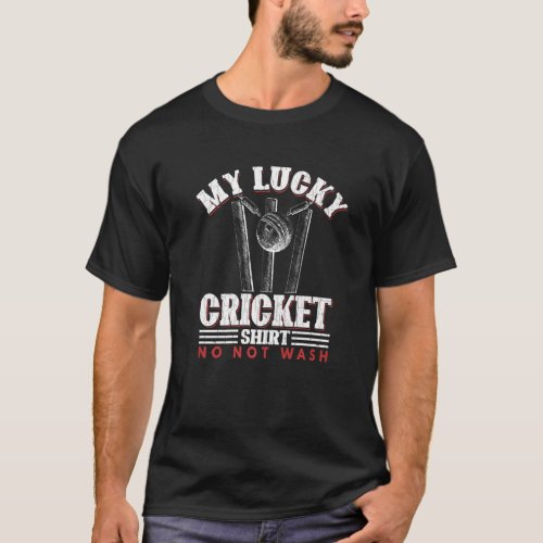 My Lucky Cricket  Player Coach Sports  Graphic T_Shirt
