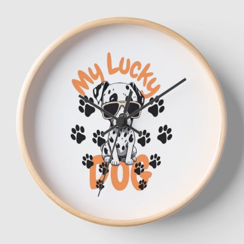 My Lucky Dog Clock
