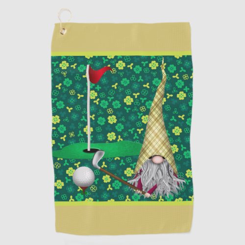 My Lucky Gnome Golf Towel