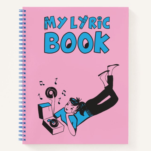 My Lyric Book "Tune Tote" inspired journal (Front)