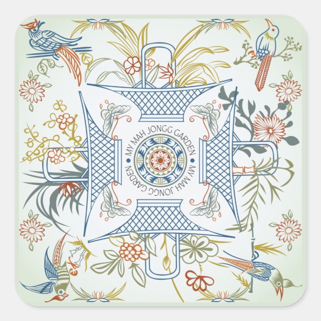 My Mah Jongg Garden Stickers (Front)